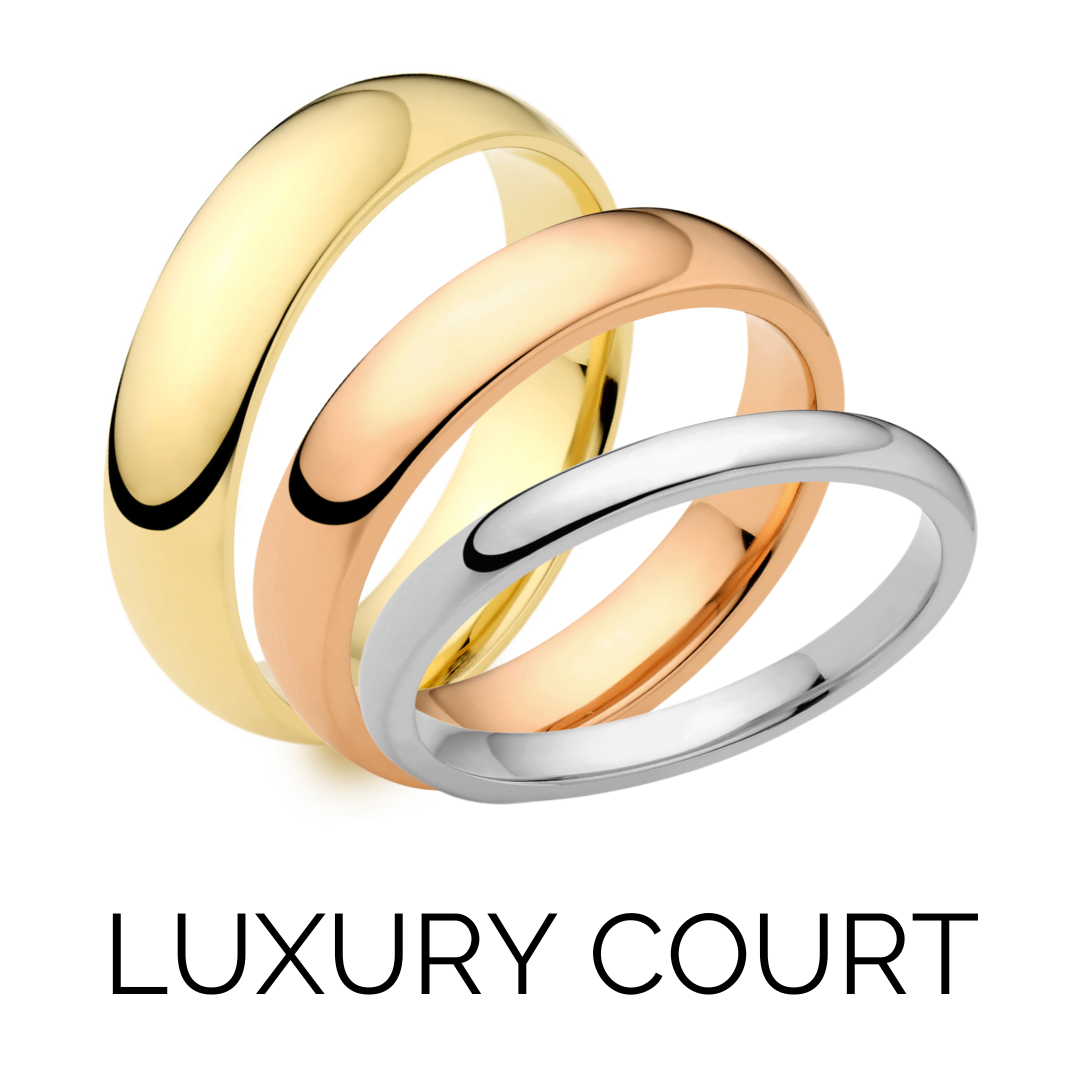 View Luxury Court wedding rings at John Pass