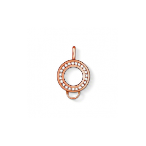 thomas sabo rose gold plated charm carrier