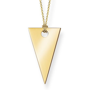 Thomas Sabo Sterling Silver Glam & Soul Triangle Necklace KE1541-413-12-L80