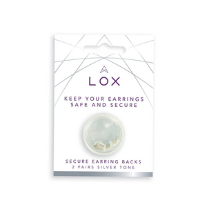LOX Silver Secure Earring Backs LOX 2SE
