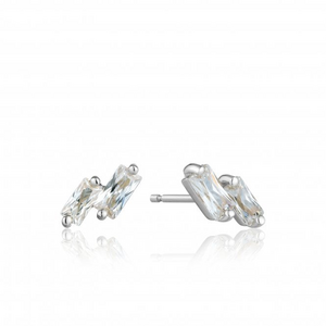 Ania Haie Glow Stud Earrings. Silver Rhodium Plated E018-07H