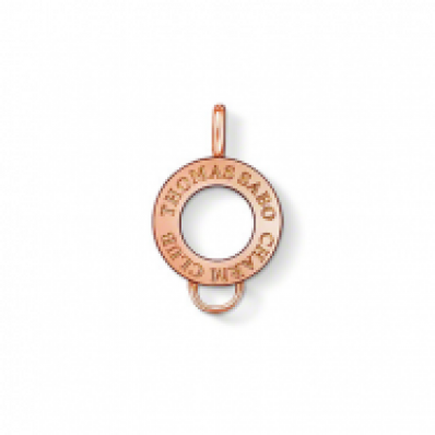 thomas sabo rose gold plated plain charm carrier