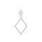 9ct White Gold Diamond Pendant