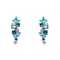 Gecko Blue Topaz And White Gold Earrings GE2225T