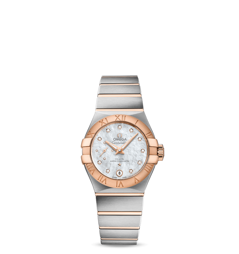 Constellation Steel and Sedna gold with Mother-of-Pearl Diamond dot dial 27mm Co-Axial