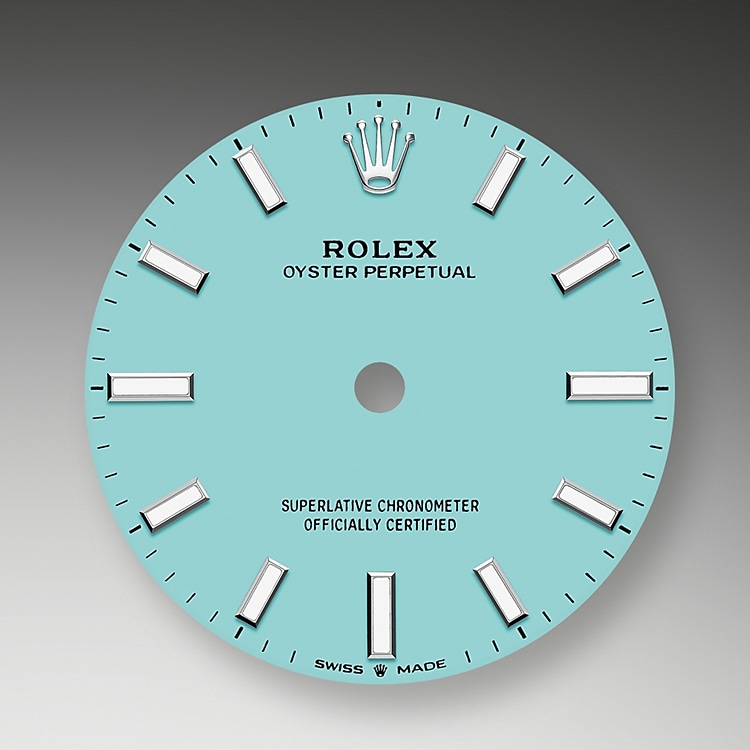 Turquoise blue dial