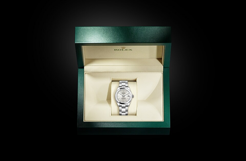 Rolex Datejust 31 watch in Oystersteel and Light dial at John Pass, official Rolex retailer. Ref: M278240-0005, in box